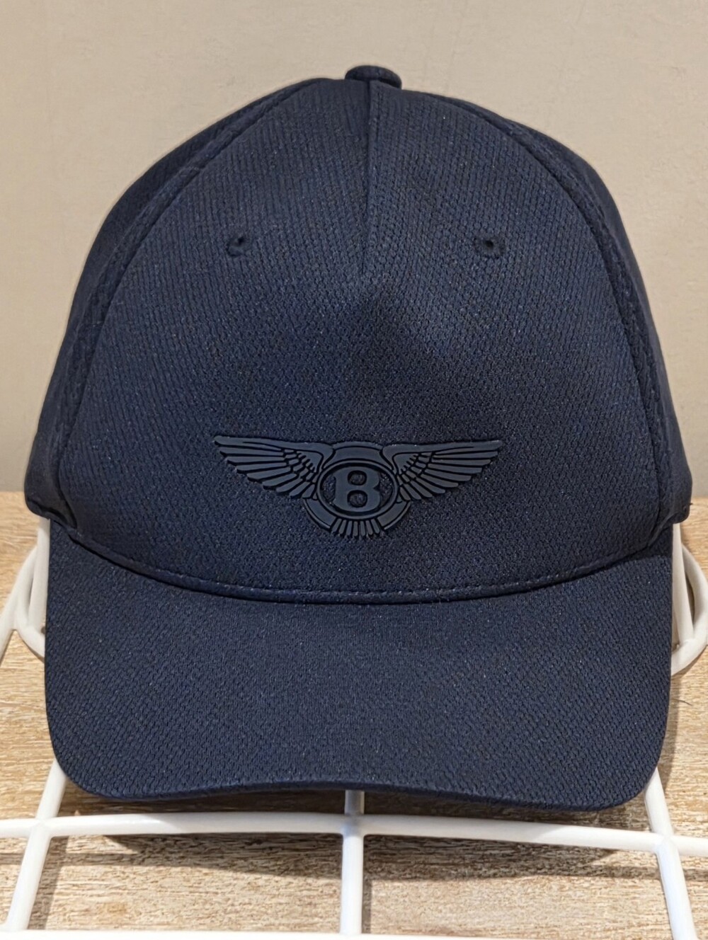 Bentley Motors Limited Logo Navy Raised Wings Flex-Fit Hat